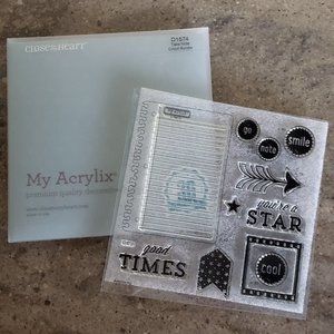 Close to My Heart Acrylic Stamp Set D1574 Take Note